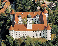 Link zum Puzzle "Luftaufnahme von Schloss Höchstädt"